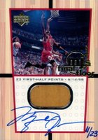 1999 Upper Deck MJ Final Floor  #FF5A Michael Jordan Autograph Basketball Card