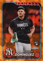 2024 Topps Chrome Sapphire #60 Jasson Dominguez SP-Orange Baseball Card