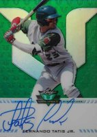 2017 Leaf Valiant Autographs  #BAFT1 Fernando Tatis Jr. Green Baseball Card
