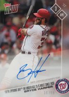 2017 Topps Now  #6A Bryce Harper Autograph Baseball Card