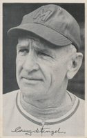 1944 Grand Studio Milwaukee Brewers # Casey Stengel Baseball Card