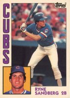 1984 Topps Tiffany #596 Ryne Sandberg Baseball Card