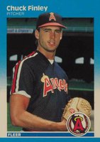 1987 Fleer Glossy #79 Chuck Finley Baseball Card