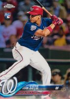 2018 Topps Chrome Update #HMT55 Juan Soto Refractor Baseball Card