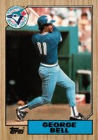 1987 Topps Tiffany #681 George Bell Baseball Card