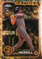 2024 Topps Gilded Collection #17 Jackson Merrill Gold Mini Diamond Baseball Card