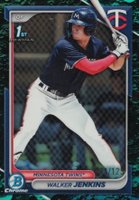 2024 Bowman Chrome Prospects #BCP43 Walker Jenkins Aqua Lunar Refractor Baseball Card