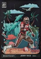 2022 Panini Donruss Optic Super Bowl Downtown #SBDJR Jerry Rice Black Pandora Football Card