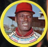1973 Topps Candy Lids # Bob Gibson Baseball Card