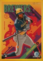 2024 Bowman Chrome Bowman Ascensions #BA2 Jackson Chourio Gold Refractor Baseball Card