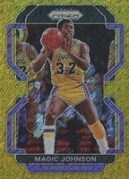 2021 Panini Prizm #248 Magic Johnson Gold Shimmer Basketball Card