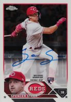 2023 Topps Chrome Rookie Autograph #RASS Spencer Steer Baseball Card