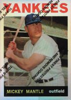 1996 Topps Mantle Finest #14 1964 Topps Reprint Refractor, w/Coating Baseball Card