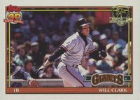 1991 Topps Desert Shield #500 Will Clark Baseball Card