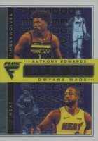 2020 Panini Flux Deja VU #8 Anthony Edwards/Dwyane Wade Basketball Card