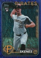 2024 Topps Update #US100 Paul Skenes Purple Holo Foilboard Baseball Card