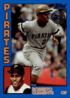 2019 Topps Update 1984 Topps Baseball #84-27 Roberto Clemente Blue Baseball Card