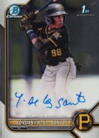 2022 Bowman Chrome Prospect Autographs #CPAYD Yordany de los Santos Baseball Card