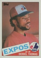 1985 Topps #448 Derrel Thomas Baseball Card