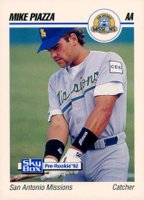 1992 Skybox AA #251 Mike Piazza San Antonio Missions Baseball Card