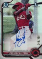 2022 Bowman Chrome Prospect Autographs #CPALB Leonardo Balcazar Refractor Baseball Card