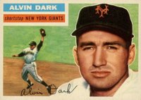 1956 Topps #148 Alvin Dark Gray Back Baseball Card