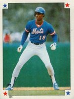 1984 O-Pee-Chee Stickers #385 Darryl Strawberry Baseball Card
