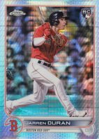 2022 Topps Chrome #113 Jarren Duran Prism Refractor Baseball Card