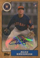 2017 Topps 1987 Topps Autographs #ABR Alex Bregman Maple Wood Baseball Card