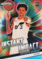 2023 Panini Prizm Instant Impact #11 Keyonte George Silver Prizm Basketball Card
