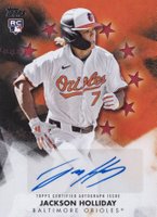 2024 Topps Update Baseball Stars Autograph #BSAU-JH Jackson Holliday Red Baseball Card