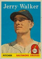 1958 Topps #113 Jerry Walker Baseball Card