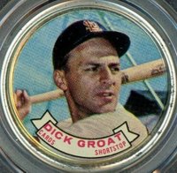 1964 Topps Coins #5 Dick Groat Baseball Card