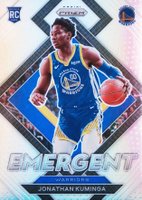 2021 Panini Prizm Emergent #5 Jonathan Kuminga Silver Basketball Card