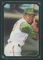 2007 Upper Deck Masterpieces #89 Reggie Jackson Green Linen Baseball Card