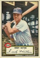 1952 Topps #6b Grady Hatton Black Back Baseball Card