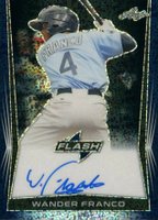 2018 Leaf Flash Autographs #BAWF1 Wander Franco Blue Baseball Card
