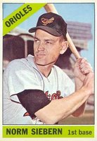 1966 Topps #14 Norm Siebern Baseball Card