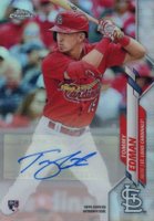2020 Topps Chrome Update Autographs #TE Tommy Edman Baseball Card