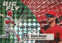 2021 Panini Mosaic Big Fly #BF4 Bryce Harper Green Mosaic Baseball Card