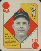 1951 Topps Red Backs #13 Dale Mitchell Baseball Card