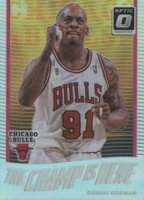 2017 Panini Donruss Optic the Champ Is Here #4 Dennis Rodman Holo Basketball Card