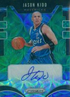 2019 Panini Prizm Signatures #JSK Jason Kidd Choice Green Prizm Basketball Card