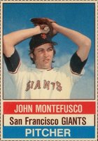 1976 Hostess #41 John Montefusco Hand Cut Baseball Card