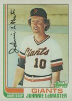 1982 Topps #304 Johnnie LeMaster Baseball Card