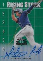 2018 Leaf Valiant Rising Stock Autograph #FT1 Fernando Tatis Jr. Green Baseball Card