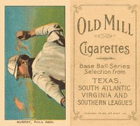 1909 White Borders Old Mill #351 Danny Murphy Throwing Baseball Card