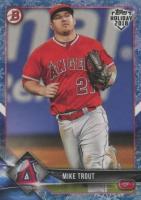 2018 Topps Holiday Bowman  #TH-MT Mike Trout White Snow Baseball Card