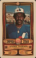 1983 Perma-Graphics Super Star Credit Cards # Andre Dawson Baseball Card