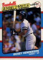 1987 Fleer Exciting Stars #24 Rickey Henderson Baseball Card